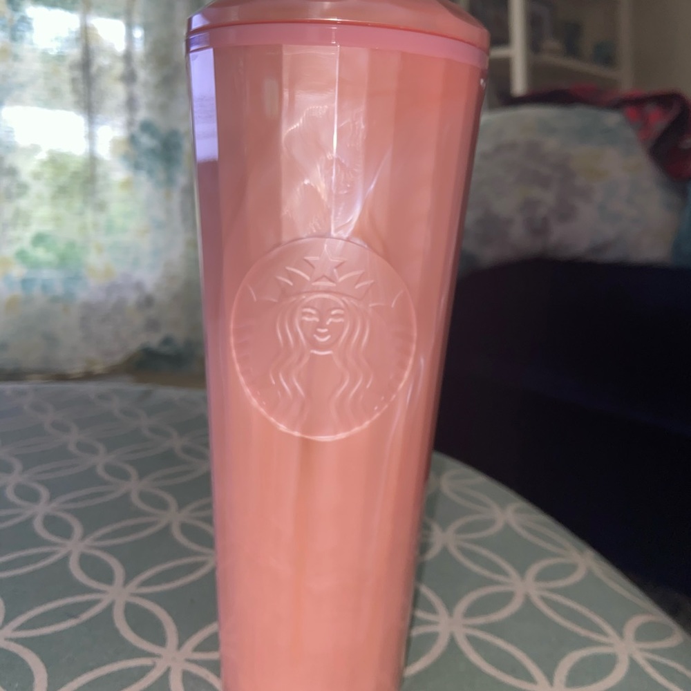 Starbucks pink opal tumbler summer 2021